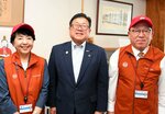 新たに防災リーダーに認定された井中さん（左）と安長さん（右）