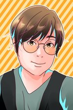 Ａｋｕｔｏさんの似顔絵（Ａｋｕｔｏさん提供）